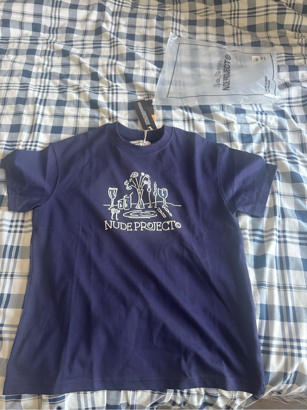 Navy Short-Sleeve Graphic Tee